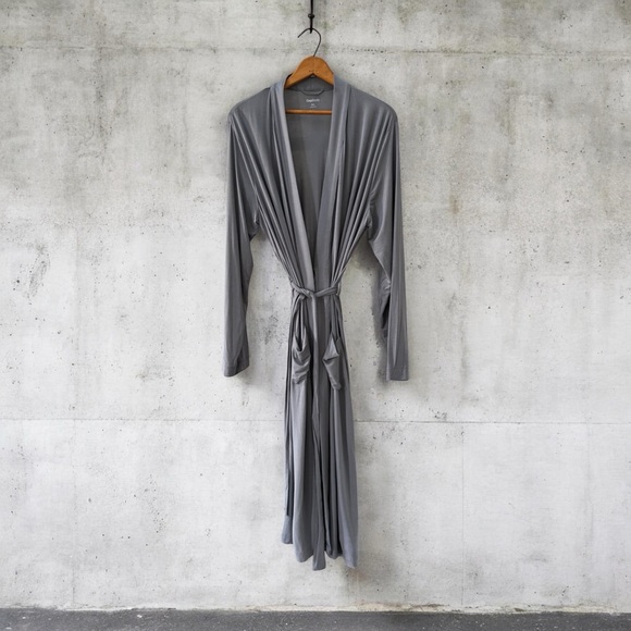 GAP Other - NWT The Gap Gray Slate Women's Long Robe Wrap Draped Loungewear! M/L NEW!